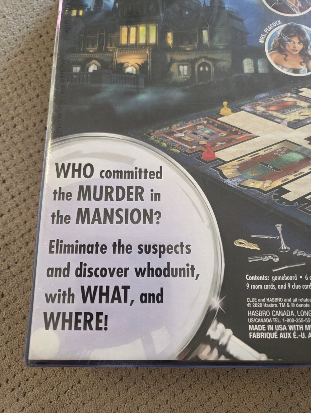 Clue Board Game, Mystery Game for Kids Ages 8 and Up, Family Games for 2-6 Playe - Picture 9 of 14